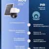 Caméra de surveillance 4G solaire Cococam – AOV 24/7, eSIM