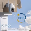 Caméra de surveillance solaire Cococam 2K WiFi – extérieure sans fil