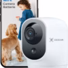 Caméra de surveillance intérieure Cococam 2K – PTZ, batterie longue durée