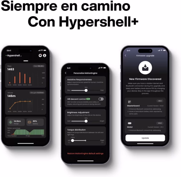 Exosquelette Hypershell Pro X – 800 W, IA Motion Engine