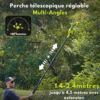 Kit jardin 6-en-1 Supstable sans fil – tronçonneuse, taille-haie, perche 4,57 m