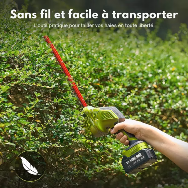 Kit jardin 6-en-1 Supstable sans fil – tronçonneuse, taille-haie, perche 4,57 m