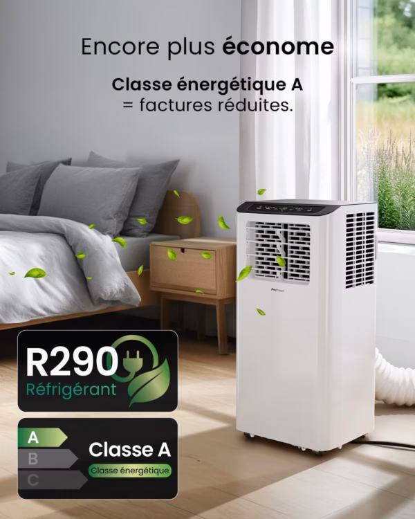 Climatiseur mobile Pro Breeze 14000 BTU – WiFi, 4-en-1, jusqu’à 40 m²