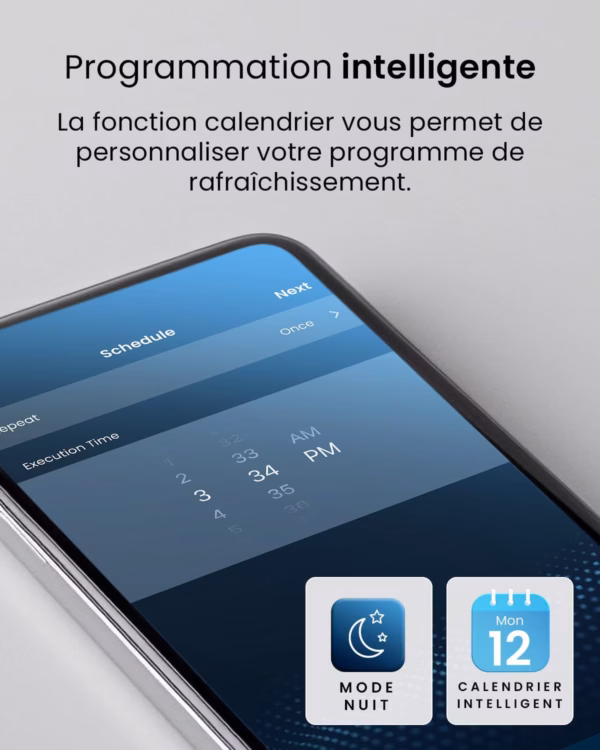 Climatiseur mobile Pro Breeze 14000 BTU – WiFi, 4-en-1, jusqu’à 40 m²