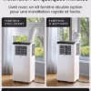 Climatiseur mobile Pro Breeze 14000 BTU – WiFi, 4-en-1, jusqu’à 40 m²