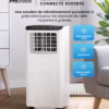Climatiseur mobile Pro Breeze 9000 BTU – WiFi, 4-en-1, jusqu’à 22 m²