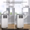 Climatiseur mobile Pro Breeze 9000 BTU – WiFi, 4-en-1, jusqu’à 22 m²