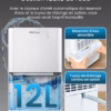 Déshumidificateur Pro Breeze 12L PB-D-27 – silencieux 39 dB, mode linge