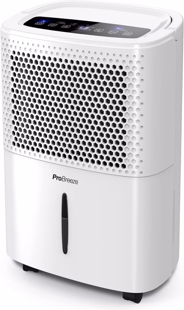 Déshumidificateur Pro Breeze 12L silencieux – écran tactile, 40 dB