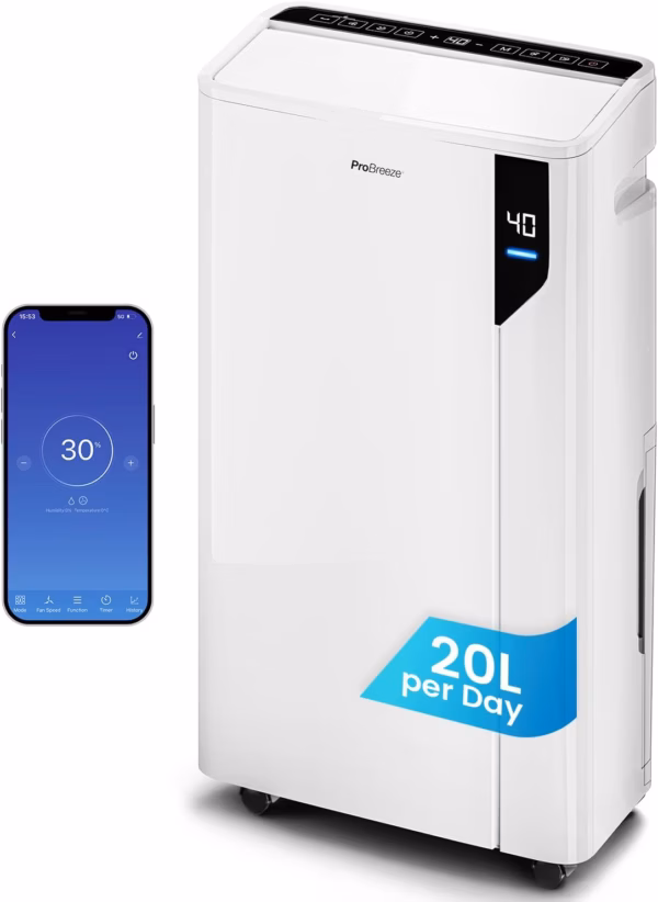Déshumidificateur Pro Breeze 20L PB-D-23 – WiFi, oscillation 90°