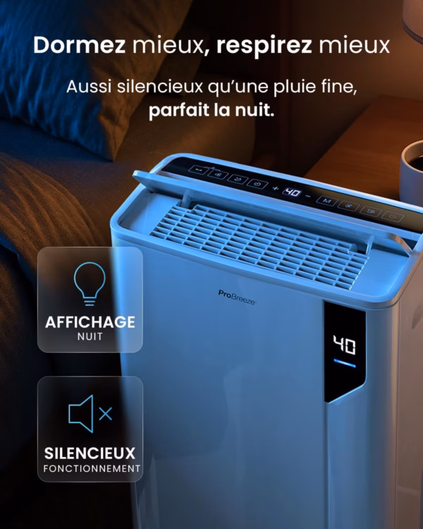 Déshumidificateur Pro Breeze 20L PB-D-23 – WiFi, oscillation 90°