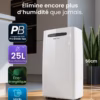 Déshumidificateur Pro Breeze 25L PB-D-37W – WiFi, mode sèche-linge