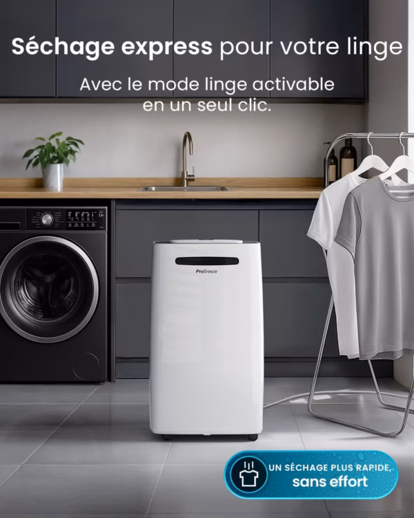 Déshumidificateur Pro Breeze 25L PB-D-37W – WiFi, mode sèche-linge