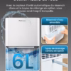 Déshumidificateur Pro Breeze 6L PB-D-26 – mini compact, silencieux