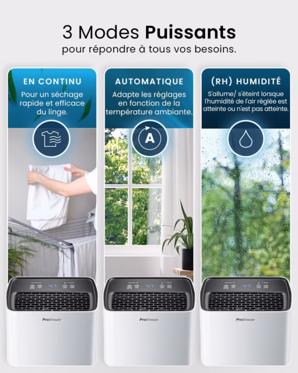 Déshumidificateur Pro Breeze 6L PB-D-26 – mini compact, silencieux