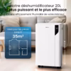 Déshumidificateur Pro Breeze 20L – mode séchage linge, détecteur intelligent