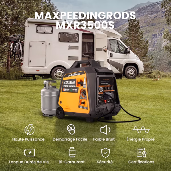 Groupe électrogène Maxpeedingrods MXR3500S - image produit - visuel 2 Groupe électrogène Maxpeedingrods MXR3500S - image produit