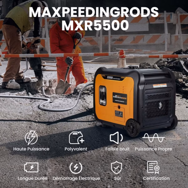 Groupe électrogène Maxpeedingrods MXR5500 - image produit - visuel 3 Groupe électrogène Maxpeedingrods MXR5500 - image produit