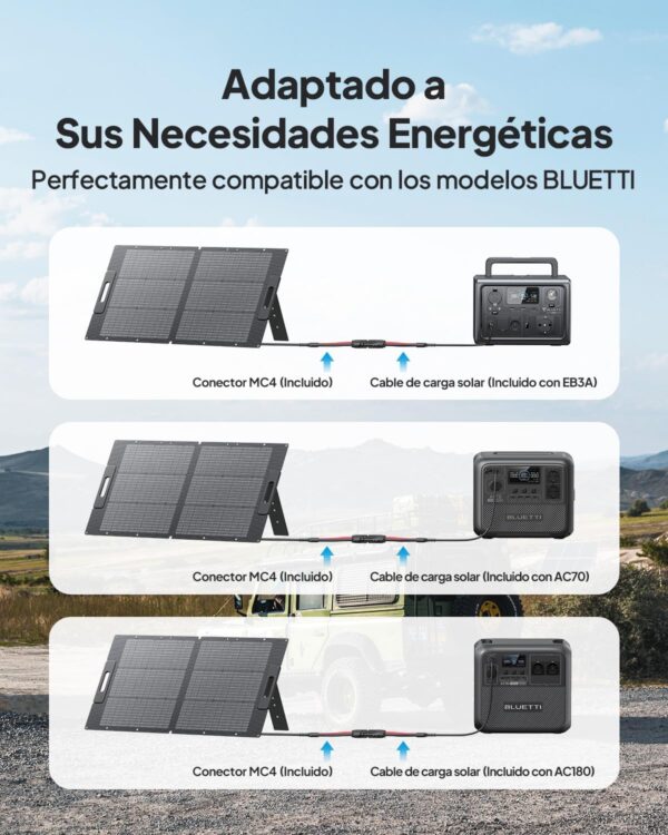Bluetti Panneau Solaire BLUETTI 100W Pliable - image 4 Bluetti Panneau Solaire BLUETTI 100W Pliable