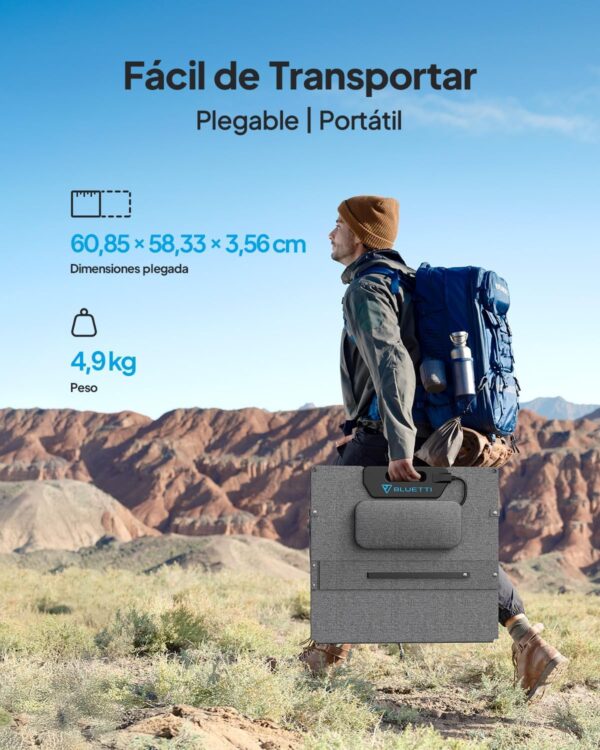 Bluetti Panneau Solaire BLUETTI 100W Pliable - image 3 Bluetti Panneau Solaire BLUETTI 100W Pliable