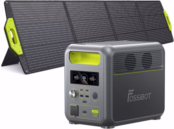 Fossibot F1200 + panneau solaire 200W - opvouwbaar zonnepaneel - image 1 Fossibot F1200 + panneau solaire 200W - opvouwbaar zonnepaneel