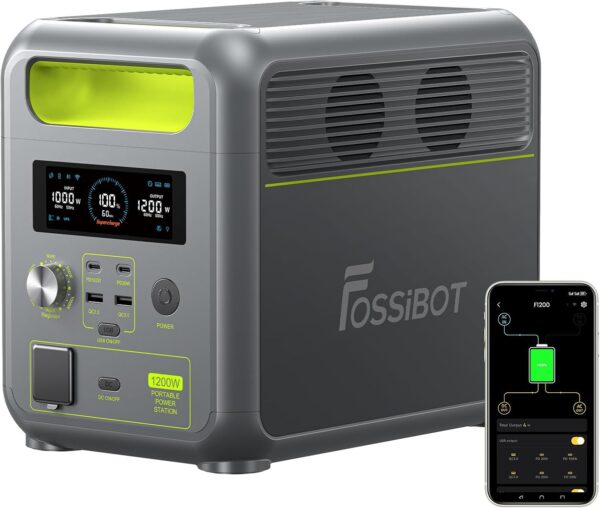 Fossibot F1200 + panneau solaire 200W - opvouwbaar zonnepaneel - image 2 Fossibot F1200 + panneau solaire 200W - opvouwbaar zonnepaneel