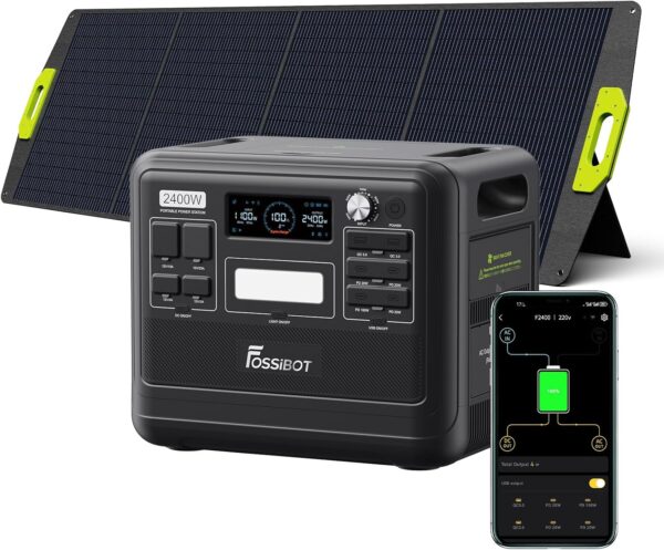Fossibot F2400 + panneau solaire 200W - opvouwbaar zonnepaneel - image 10 Fossibot F2400 + panneau solaire 200W - opvouwbaar zonnepaneel