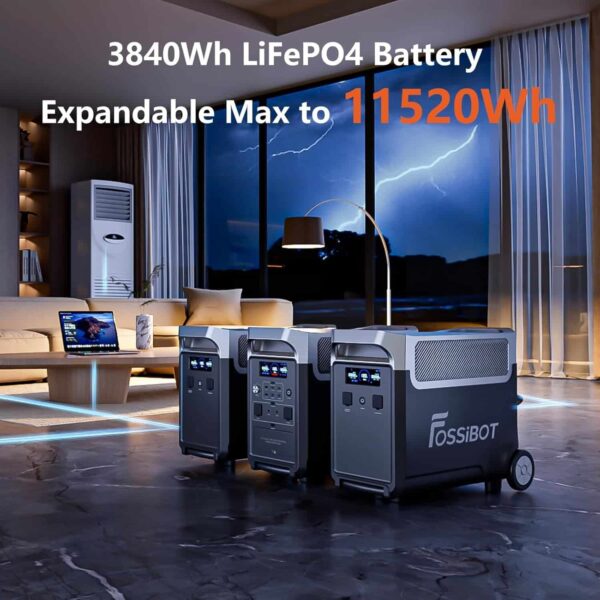 Fossibot F3600 Pro + panneau solaire 420W - opvouwbaar zonnepaneel - image 9 Fossibot F3600 Pro + panneau solaire 420W - opvouwbaar zonnepaneel