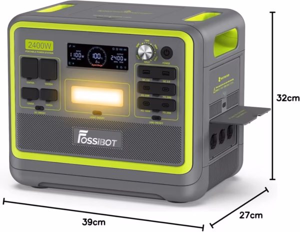Fossibot F2400 + panneau solaire 200W - opvouwbaar zonnepaneel - image 2 Fossibot F2400 + panneau solaire 200W - opvouwbaar zonnepaneel