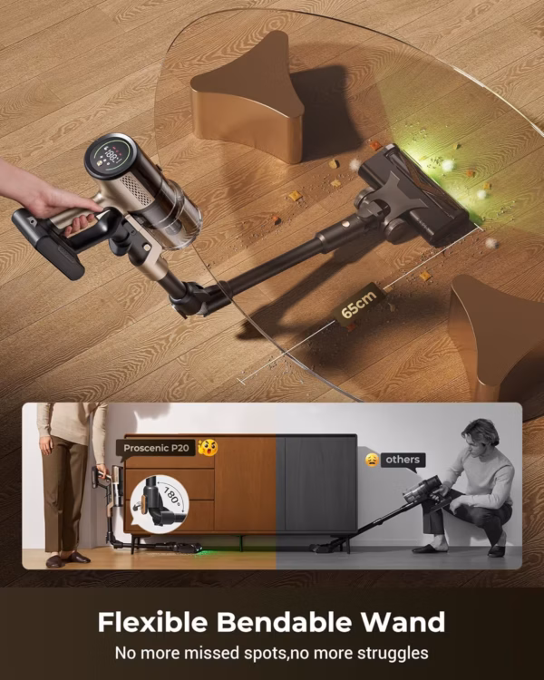 Proscenic P20 - draadloze steelstofzuiger 70 kPa - image 4 Proscenic P20 - draadloze steelstofzuiger 70 kPa