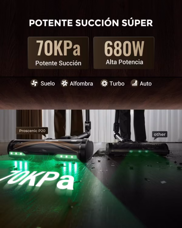 Proscenic P20 - aspiradora sin cable 70 kPa - image 2 Proscenic P20 - aspiradora sin cable 70 kPa