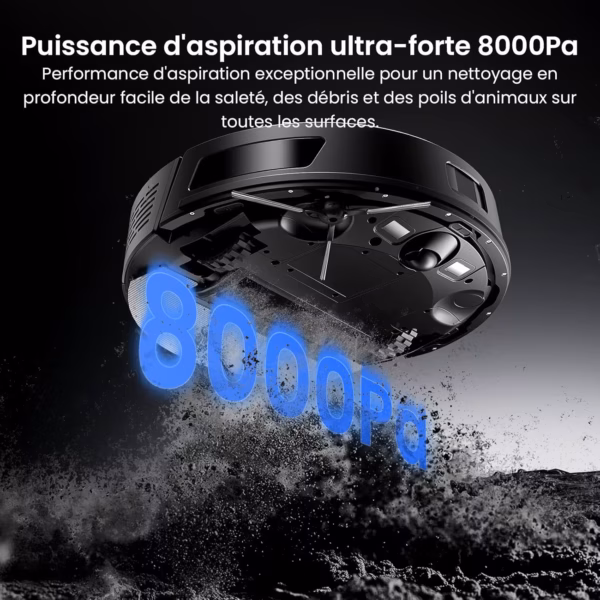 Proscenic Q8 Max - robot aspirateur laveur 8 000 Pa - image 2 Proscenic Q8 Max - robot aspirateur laveur 8 000 Pa