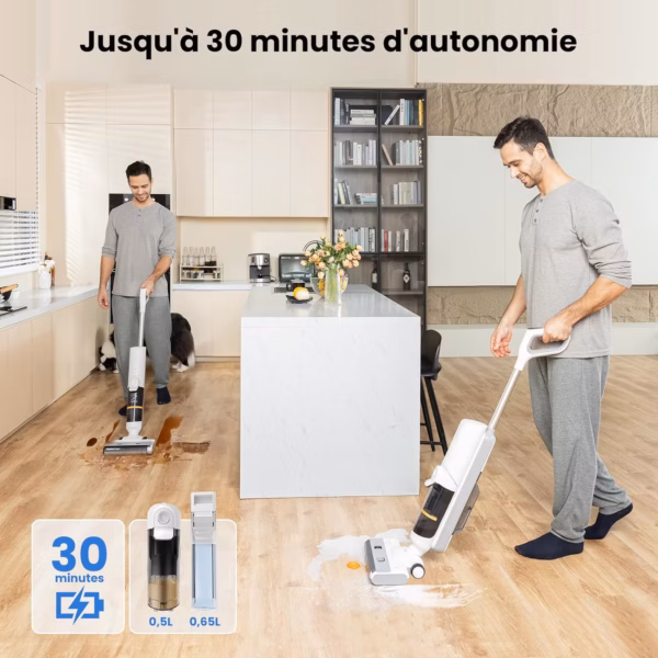 Proscenic F10 Pro - aspirateur laveur 16 000 Pa - image 7 Proscenic F10 Pro - aspirateur laveur 16 000 Pa