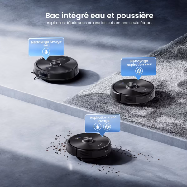 Proscenic Q10 - robot aspirateur laveur 8 000 Pa - image 9 Proscenic Q10 - robot aspirateur laveur 8 000 Pa