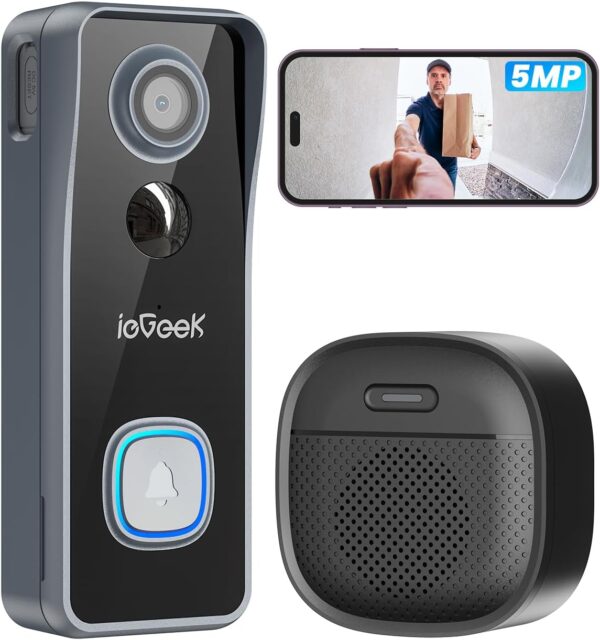 iGeek Doorbell 2K Grey - image 1 iGeek Doorbell 2K Grey