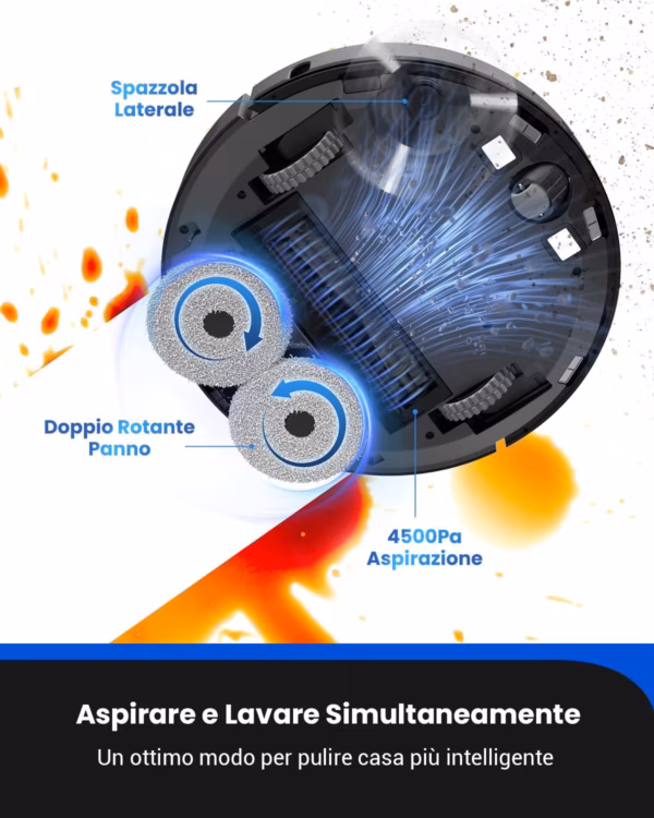Proscenic M9 - robot aspirapolvere lavapavimenti 4 500 Pa - image 4 Proscenic M9 - robot aspirapolvere lavapavimenti 4 500 Pa