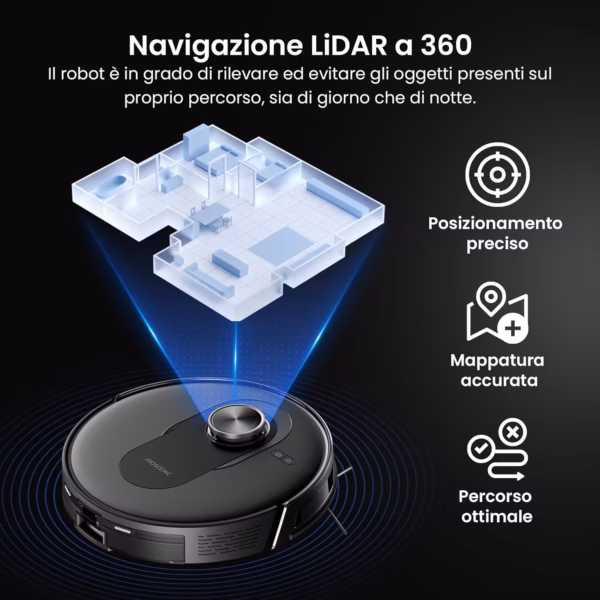 Proscenic Q8 Max - robot aspirapolvere lavapavimenti 8 000 Pa - image 5 Proscenic Q8 Max - robot aspirapolvere lavapavimenti 8 000 Pa