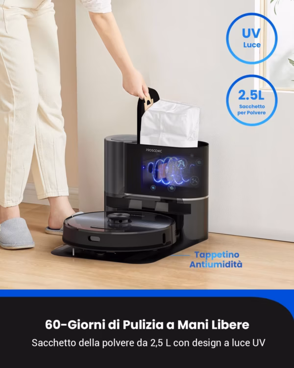 Proscenic M9 - robot aspirapolvere lavapavimenti 4 500 Pa - image 6 Proscenic M9 - robot aspirapolvere lavapavimenti 4 500 Pa