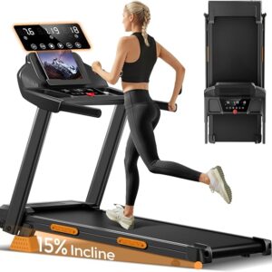 Lontek Cinta de correr plegable 12 km/h con inclinación — B0FD8PM458