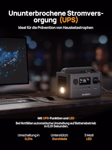 AFERIY Nomad400 P040 Powerstation - 400 W, 256 Wh - 6 AFERIY Nomad400 P040 Powerstation - 400 W, 256 Wh - 6