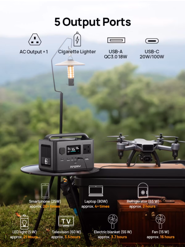 AFERIY P040 portable power station - 400W, 256Wh - 4 AFERIY P040 portable power station - 400W, 256Wh - 4