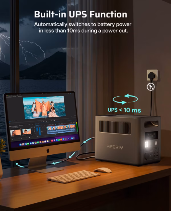 AFERIY Nomad1800 P180 portable power station - 1800W, 1024Wh - 5 AFERIY Nomad1800 P180 portable power station - 1800W, 1024Wh - 5