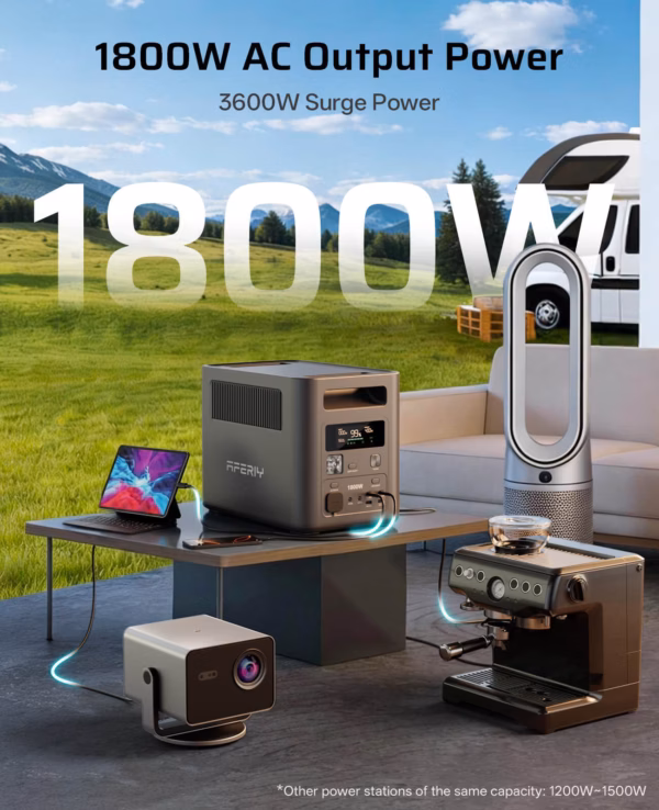 AFERIY Nomad1800 P180 portable power station - 1800W, 1024Wh - 8 AFERIY Nomad1800 P180 portable power station - 1800W, 1024Wh - 8