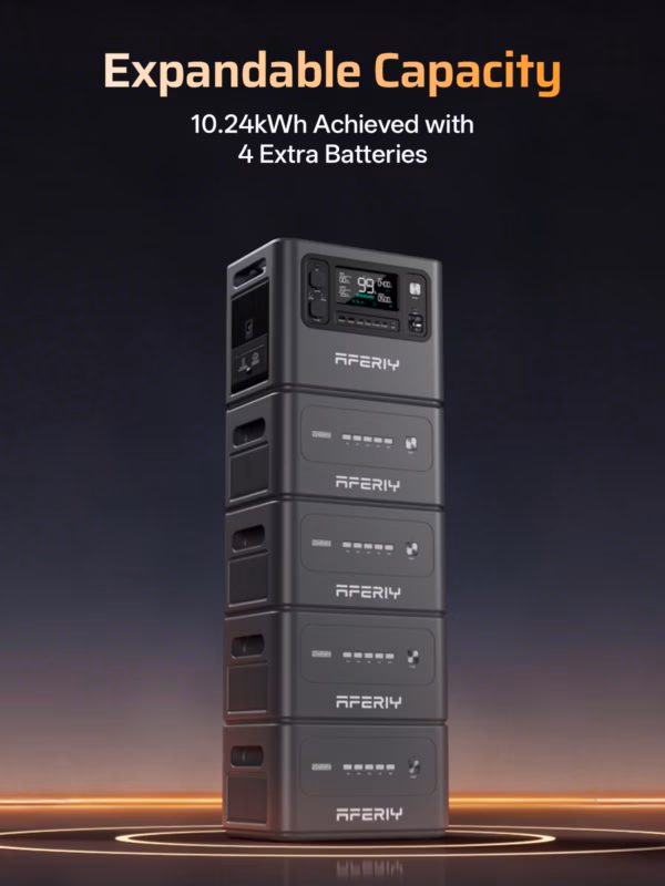 AFERIY P280-B expansion battery - 2048Wh for P280 - 2 AFERIY P280-B expansion battery - 2048Wh for P280 - 2