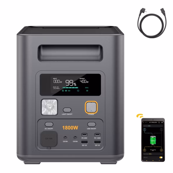 AFERIY Nomad1800 Pro - 1800 W, capacité extensible à 5120 Wh - 2 AFERIY Nomad1800 Pro - 1800 W, capacité extensible à 5120 Wh - 2