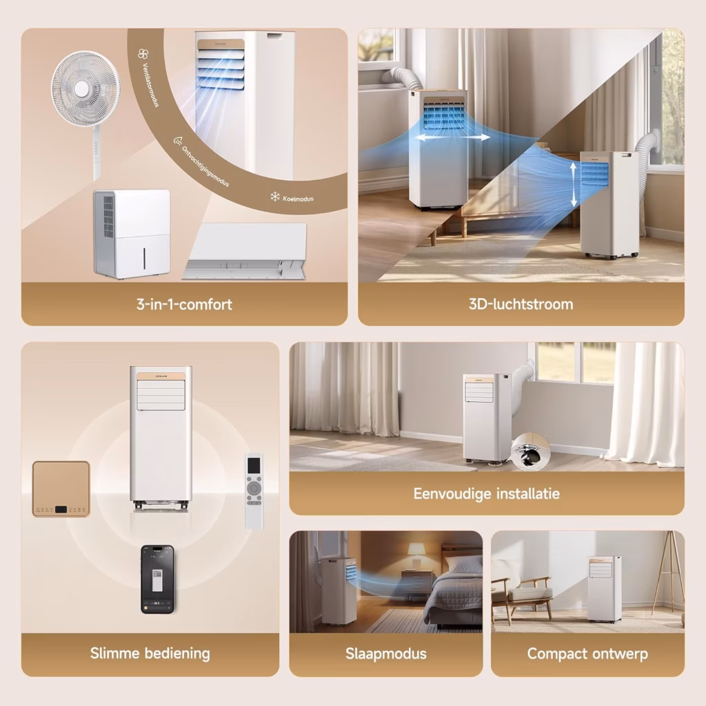 Dreame P-Wind10 - mobiele 3-in-1-airco