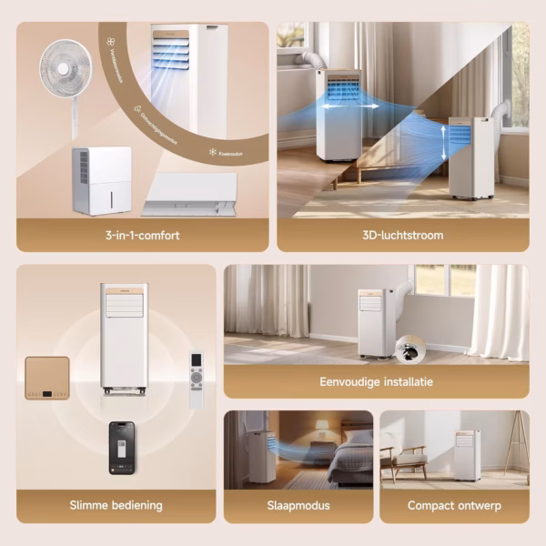 Dreame P-Wind10 - mobiele 3-in-1-airco - image 9 Dreame P-Wind10 - mobiele 3-in-1-airco