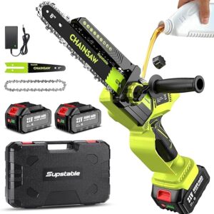 Supstable mini-tronçonneuse sans fil 6 et 8 pouces