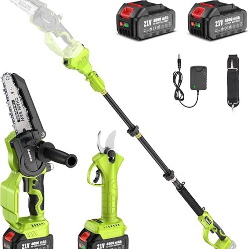 Supstable kit-4-en-1 Supstable kit d’élagage 4-en-1 — tronçonneuse, sécateur et perche