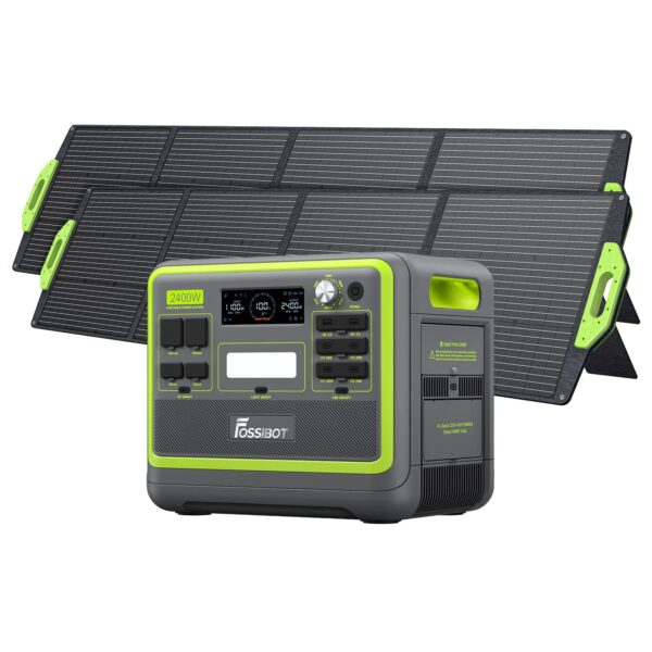 FOSSiBOT F2400 FOSSiBOT F2400 + 2 × 200 W pannelli solari